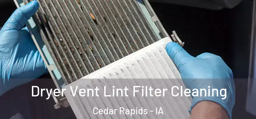  Dryer Vent Lint Filter Cleaning Cedar Rapids - IA